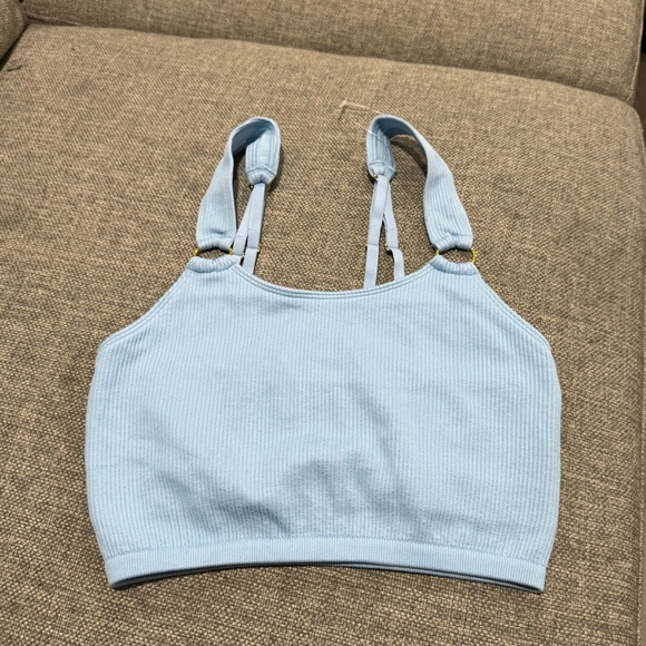 LAST PRICE🍒🤍 AERIE seamless ring longline bralette ✨ - Picture 1 of 10